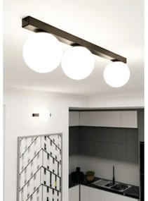 Stropné svietidlo FIT 3xE14/10W/230V čierna/biela