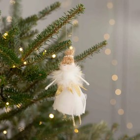 Vianočná ozdoba LISE balerína, zlatá 800561