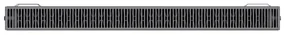 Mexen, Mexen Flat CF22 panelový radiátor 600 x 1300 mm, bočné pripojenie, 2057 W, antracit - W422F-060-130-66