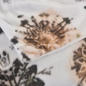Mikroplyšové obliečky Brown flake 200x140cm+90x70cm TiaHome