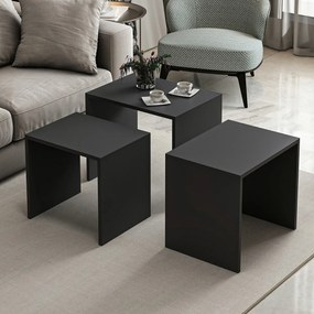 Odkladací stolík Alya Anthracite, 3 ks
