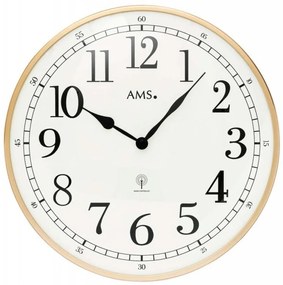 rádiom riadené kovové dizajnové hodiny AMS 5607
