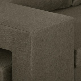 Rozkladacia pohovka Dolar II Svetlo hnedá + 2 taburety