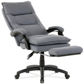 BONTEC Kancelárske kreslo, hojdací mechanizmus, šedá látka, KA-Y350 GREY Farba: Strieborná