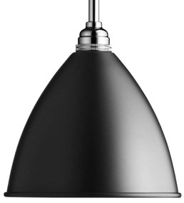 GUBI Bestlite BL9 závesná lampa Ø16cm chróm/čierna
