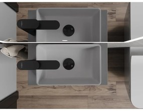 Mexen Nadia, umývadlo na dosku 36 x 23 cm, svetlá šedá matná, 21613661