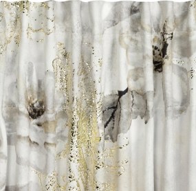 Dekorstudio Zamatový záves LUIZA s riasiacou páskou 140x270 cm - svetlosivý
