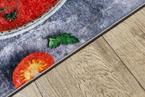 Protišmykový koberec / behúň ANDRE 33290 sivý / žltý