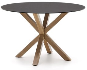 Okrúhly jedálenský stôl so sklenenou doskou ø 120 cm Argo – Kave Home