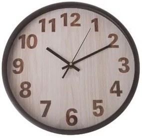 Nástenné hodiny Wood style, pr. 30,5 cm, plast
