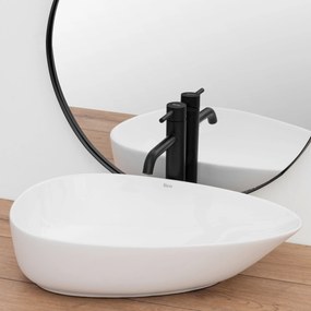 Rea Greta55, umývadlo na dosku 560x390x130 mm, biela lesklá, REA-U8536