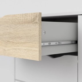 Biela komoda 196x82x39 cm Oslo – Tvilum
