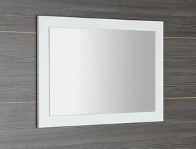 Sapho, NIROX zrkadlo v ráme 1200x700x28 mm, biela lesk, NX127-3030