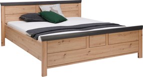 XXXLutz POSTEĽ, 140/200 cm tmavosivá, dub artisan Hom`in - Postele - 000003002938