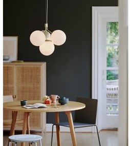 Nordlux - Luster na lanku IVONA 4xE27/28W/230V zlatá