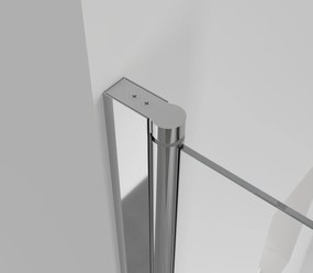 Cerano Antelo, 1-krídlový sprchovací kút 100(dvere) x 80(stena) x 190 cm, 6mm číre sklo, chrómový profil, CER-CER-433326
