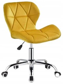 Bestent Kancelárska stolička zamatová Yellow