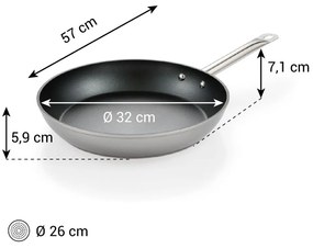 Hliníková panvica s nepriľnavým povrchom ø 32 cm GrandChef+ – Tescoma