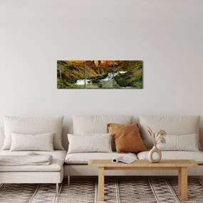 Obraz - Les (s hodinami) (90x30 cm)