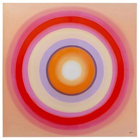 Tendency Circle obraz ružový 120x120 cm