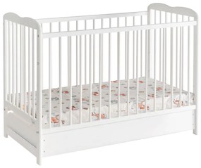 Postieľka Ala II Plus Zásuvka+Matrac Biely