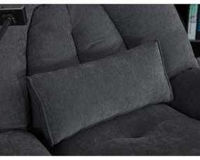 Elektrické polohovateľné kreslo s integrovanýmovládaním, sivé