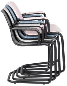 Svetloružové jedálenské stoličky v súprave 2 ks Thirsty – Zuiver