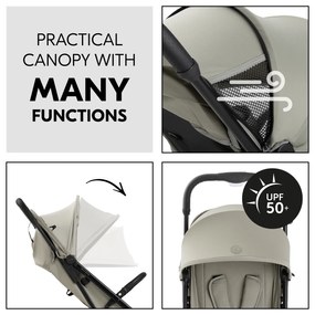 Hauck Cestovný kočiar Travel N Care Plus olive green