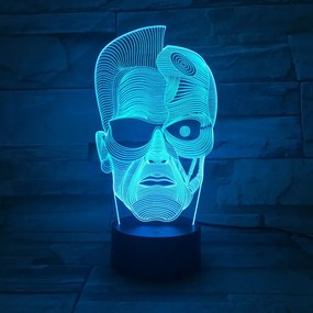 3Dmix 3DL-CRK006 – 3D LED nočná lampa - Terminátor (Crack základňa)