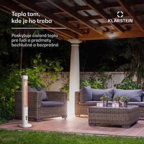 Blumfeldt Heat Guru Plus, vonkajší sálavý ohrievač, 1200 W, 3 nastavenia ohrevu, diaľkové ovládanie