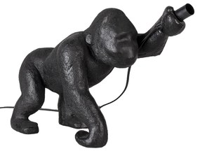 Čierna stolová lampa v tvare opice - 43 * 19 * 30 cm E144
