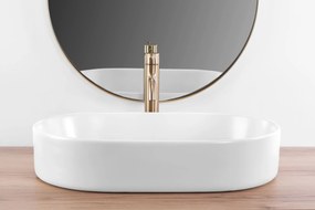 Rea Nadia, umývadlo na dosku 610x385x120 mm, biela matná, REA-U9657