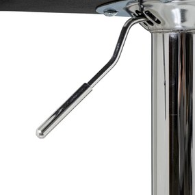 Čierne čalúnené barové stoličky v súprave s nastaviteľnou výškou 2 ks (výška sedadla 63 cm) – Casa Selección