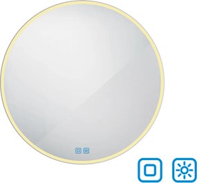 Nimco Okrúhle LED zrkadlo pr. 900 s dvoma dotykovými senzormi - ZP 26003RVX