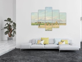Obraz - Camille Pissarro, Landscape, Ile de France, reprodukcia (150x105 cm)