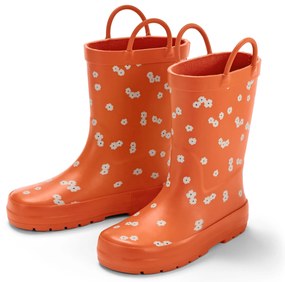 Gumové čižmy, celoplošná kvetinová potlač