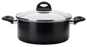 Hrniec so sklenenou pokrievkou ø 24 cm – Venus Lunasol Induktion black - 600549
