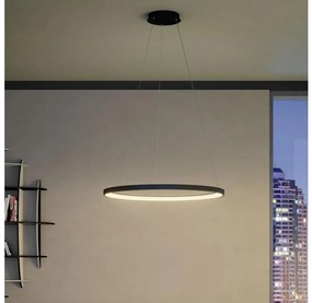 Redo 01-2677- LED Stmievateľný luster na lanku ICONIC LED/60W/230V pr. 78 cm čierna