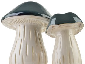 Keramická figurka houby MAVE 26x31,5 cm zelená