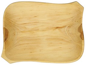 AMADEA Dřevěný servírovací podnos, masivní dřevo, 26 cm