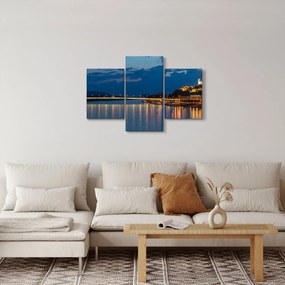 Obraz Bratislavy s hradom (90x60 cm)