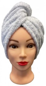 Rýchloschnúci froté Turban na vlasy biely TiaHome