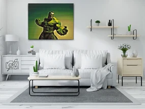 Gario Diamantové maľovanie Hulk Rozmery: 80 x 60 cm, Rámovanie: S vnútorným rámom, Diamanty: Okrúhle