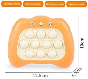 Elektronická senzorová hra pre deti - Quick Push - Oranžová