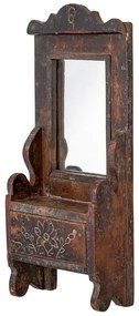 Nástenné zrkadlo s dreveným rámom 17,5x43 cm Sehar – Bloomingville
