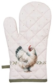Béžová chňapka - rukavice so sliepočkami Barnyard Chicken - 18*30 cm