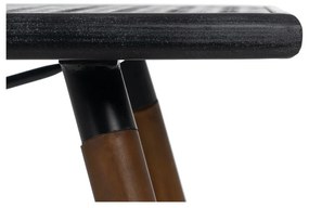 Čierny kovový konferenčný stolík 60x109,5 cm Oslo – Ixia