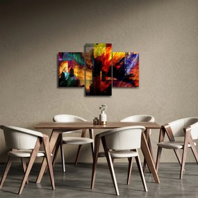 Obraz - Farebná abstrakcia mesta (90x60 cm)