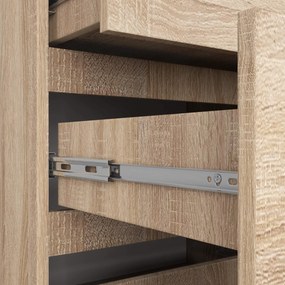Komoda Kraft 10SZ (dub sonoma). Akcia -18%. Vlastná spoľahlivá doprava až k Vám domov. 1117157