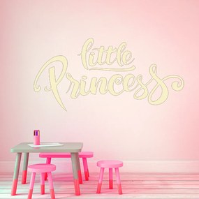 Veselá Stena Samolepka na stenu na stenu Nápis Little princess Farba: čierna
